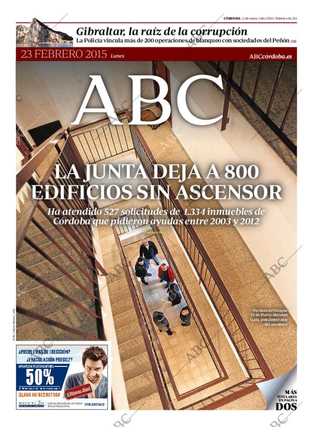 ABC CORDOBA 23-02-2015 página 1