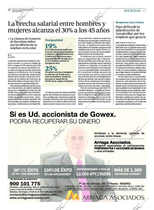 ABC CORDOBA 23-02-2015 página 67