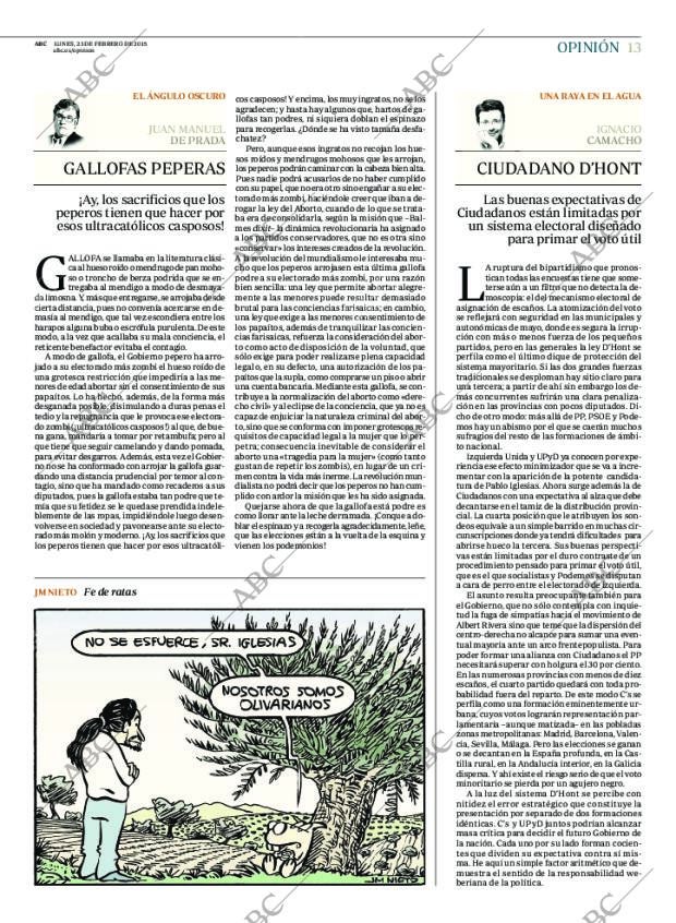 ABC MADRID 23-02-2015 página 13
