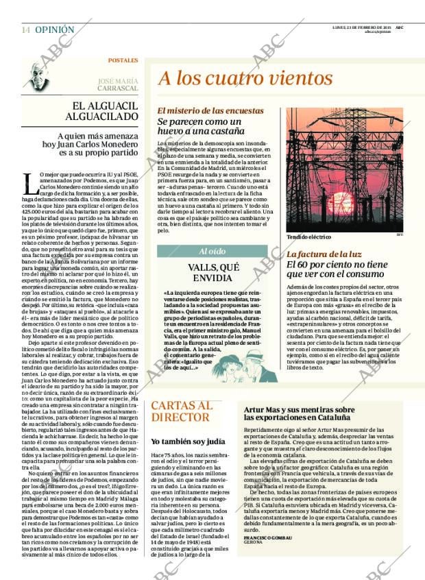 ABC MADRID 23-02-2015 página 14