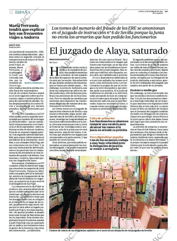 ABC MADRID 23-02-2015 página 22
