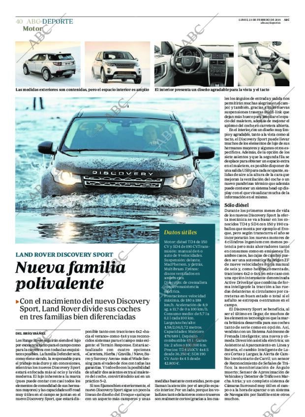 ABC MADRID 23-02-2015 página 40