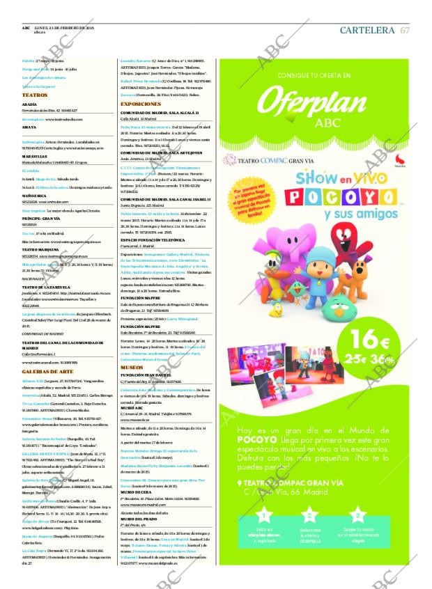 ABC MADRID 23-02-2015 página 67