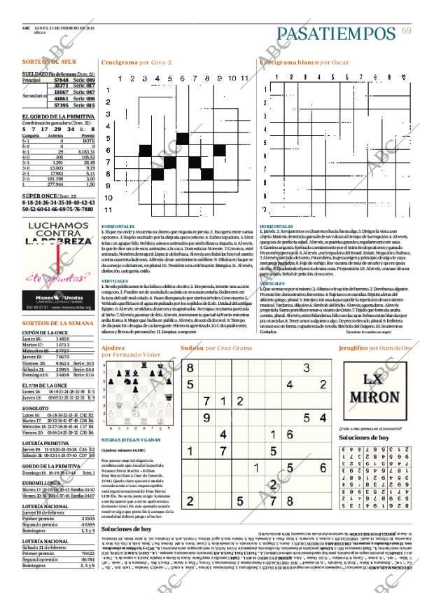 ABC MADRID 23-02-2015 página 69