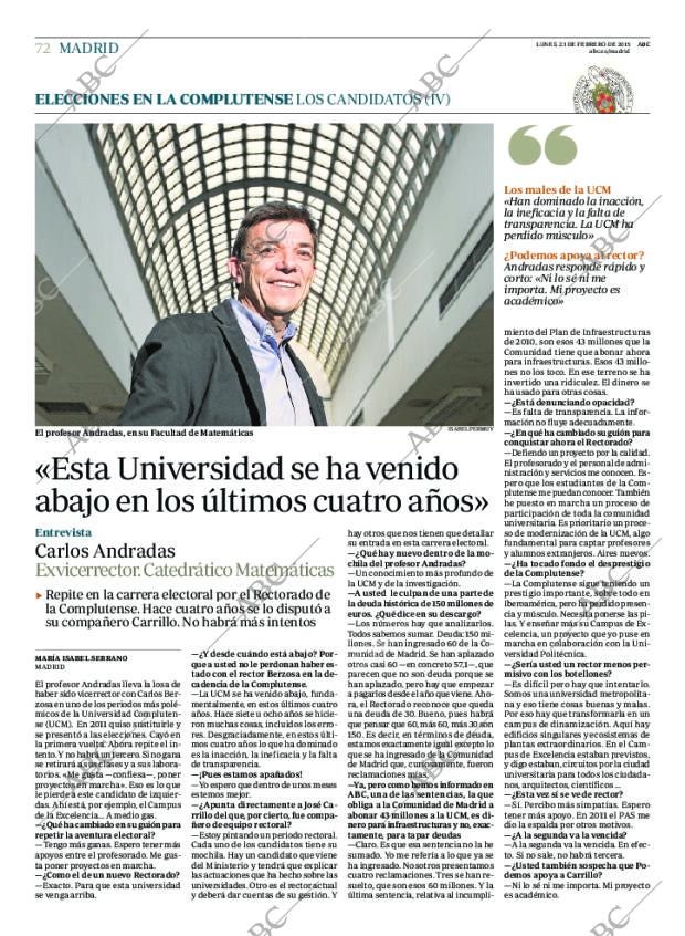 ABC MADRID 23-02-2015 página 72