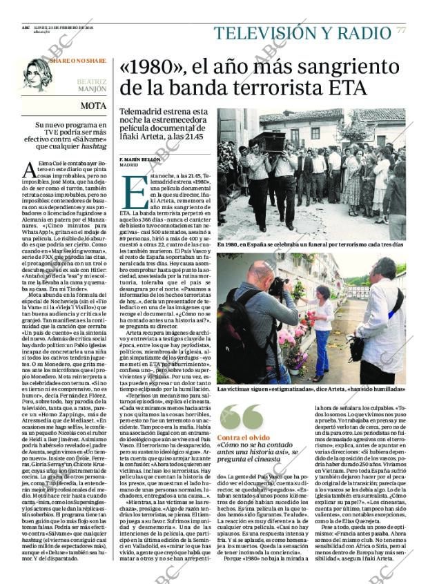 ABC MADRID 23-02-2015 página 77