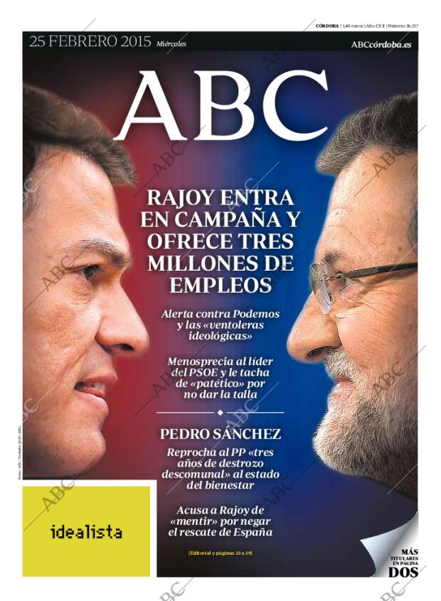 ABC CORDOBA 25-02-2015 página 1