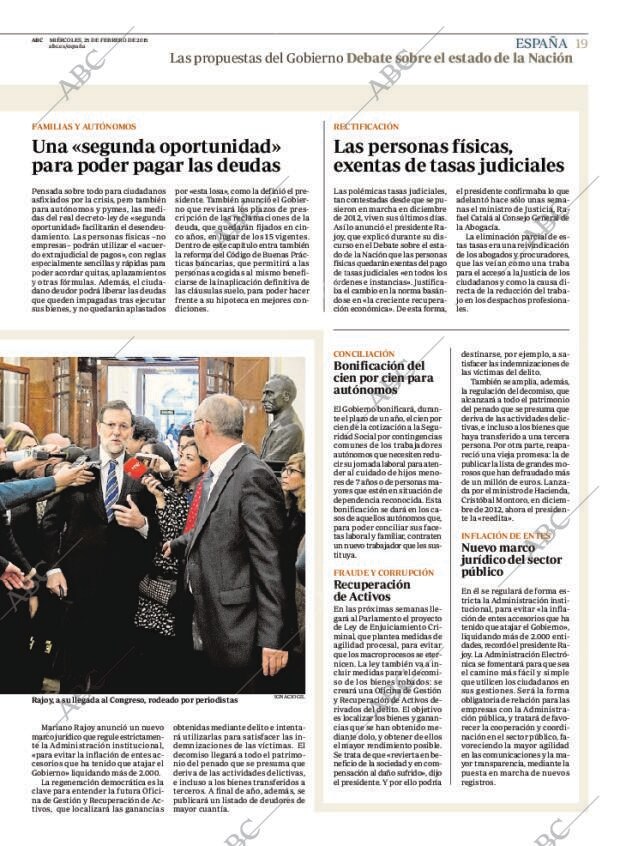 ABC MADRID 25-02-2015 página 19