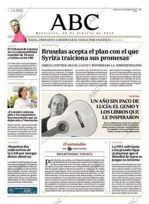 ABC MADRID 25-02-2015 página 2