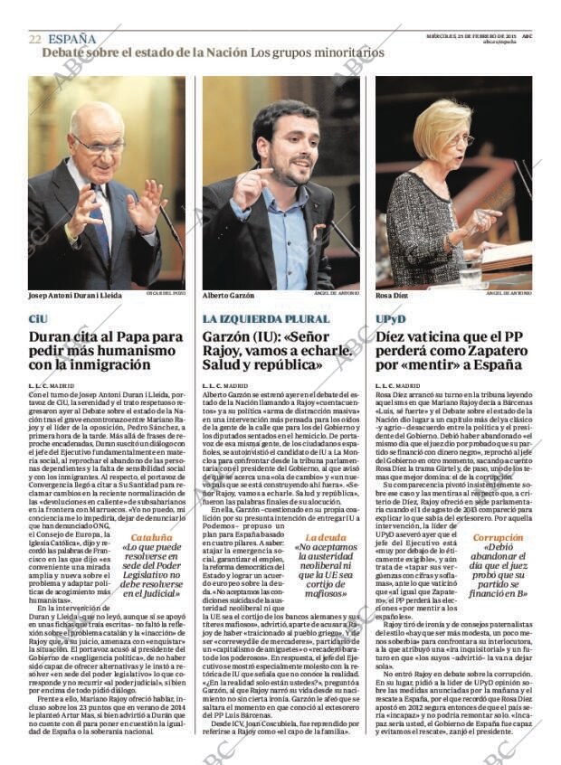 ABC MADRID 25-02-2015 página 22