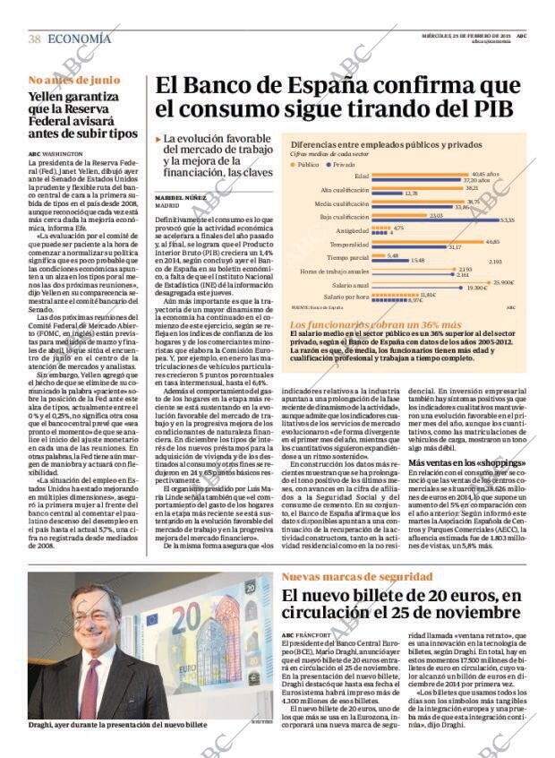 ABC MADRID 25-02-2015 página 38