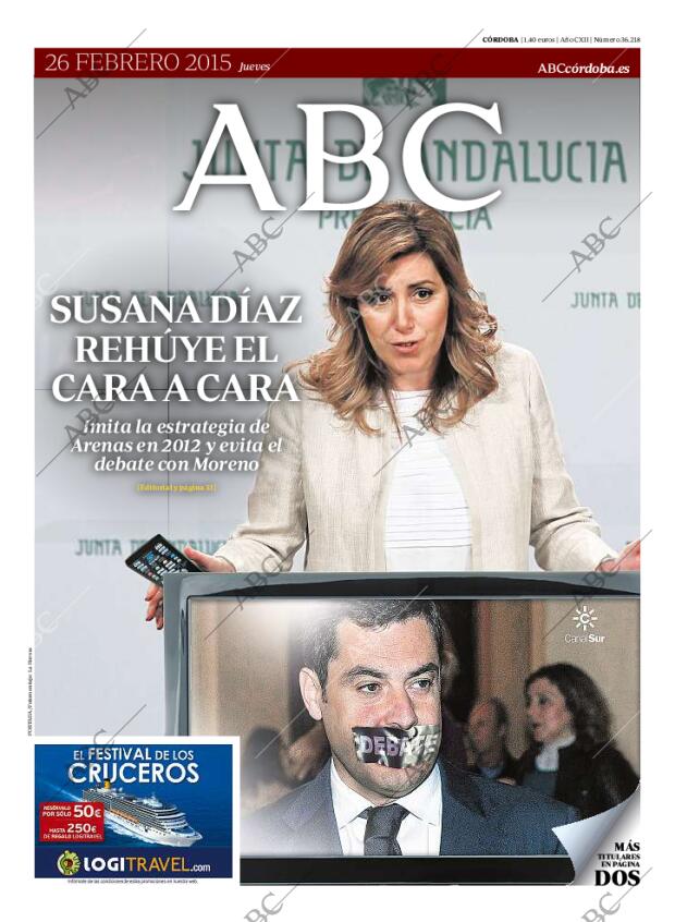 ABC CORDOBA 26-02-2015 página 1