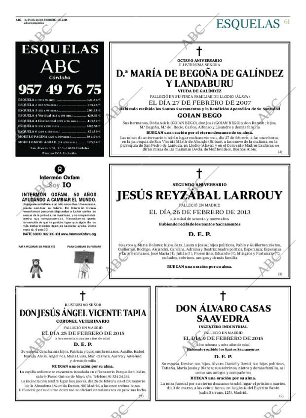 ABC CORDOBA 26-02-2015 página 61