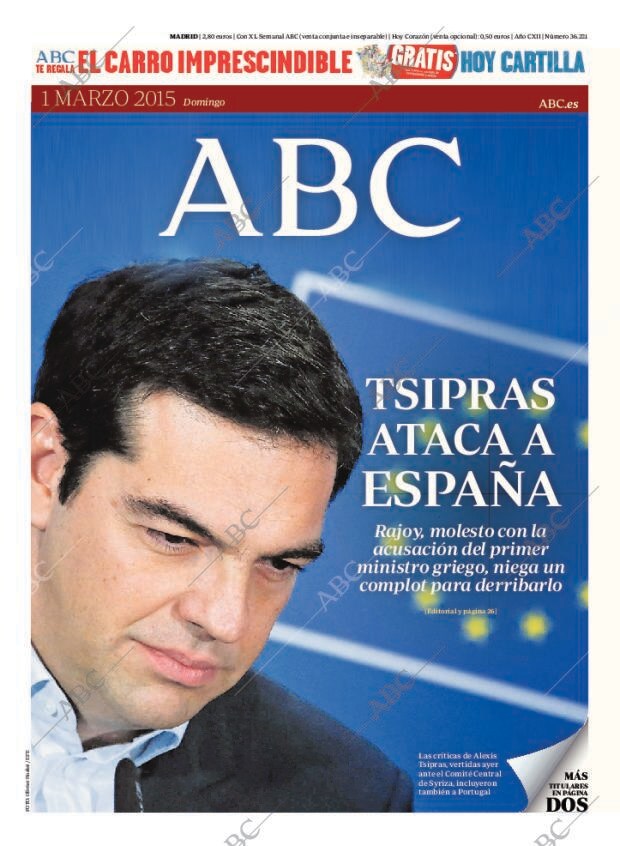 ABC MADRID 01-03-2015 página 1