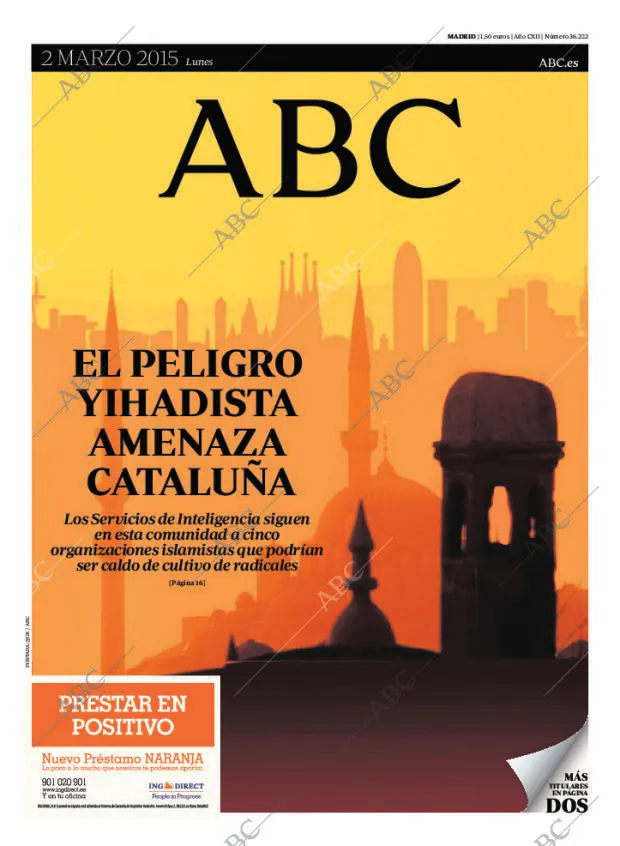 ABC MADRID 02-03-2015 página 1