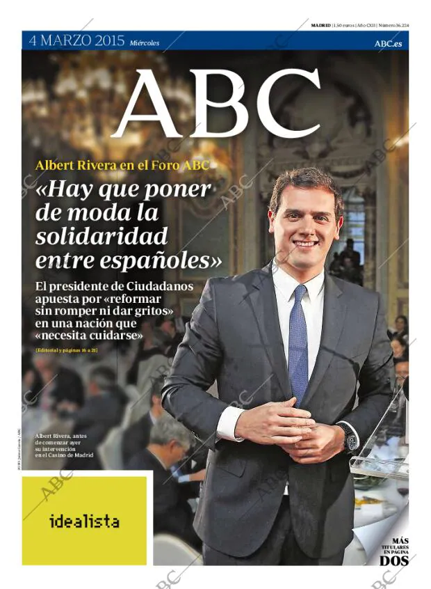 ABC MADRID 04-03-2015 página 1