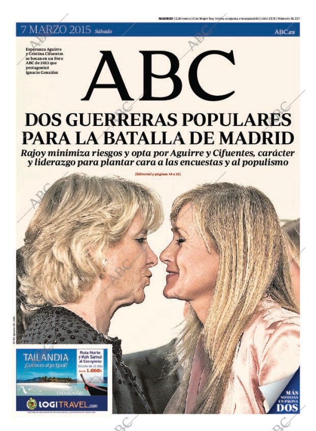 ABC MADRID 07-03-2015 página 1