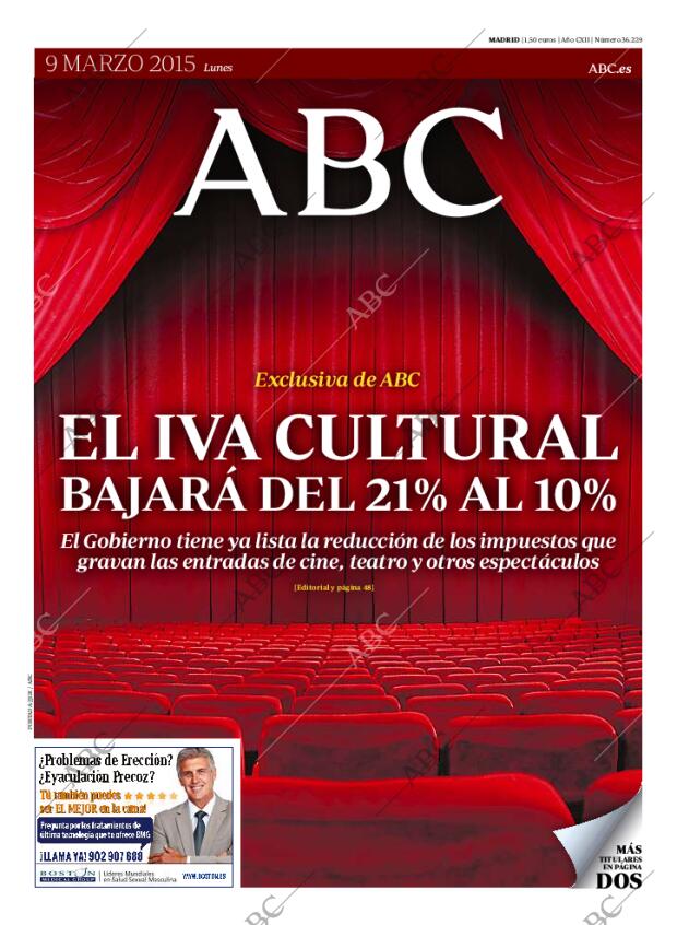 ABC MADRID 09-03-2015 página 1