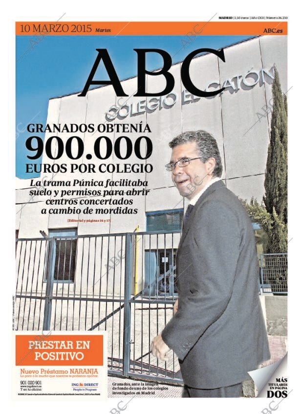 ABC MADRID 10-03-2015 página 1