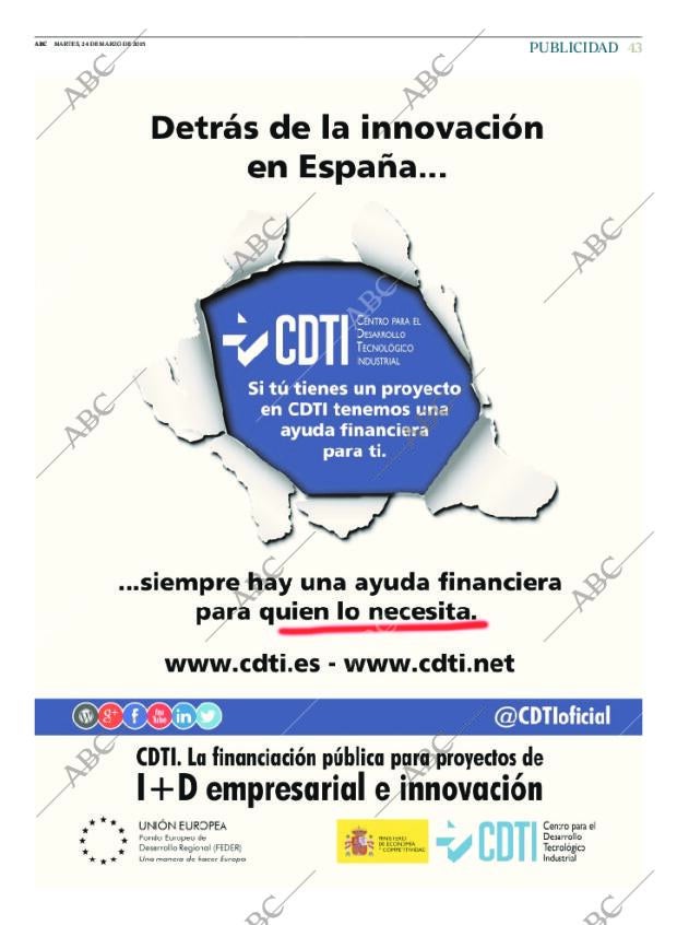 ABC MADRID 24-03-2015 página 43