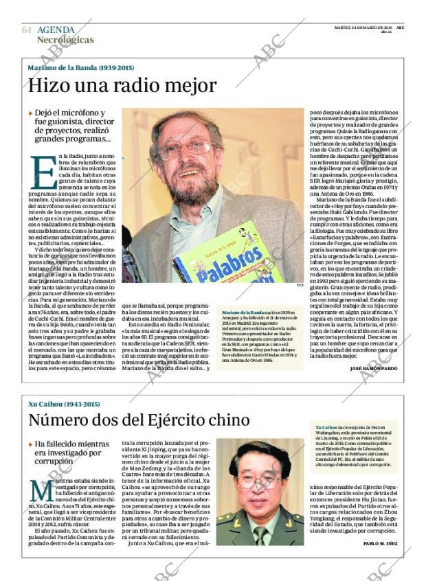 ABC MADRID 24-03-2015 página 64