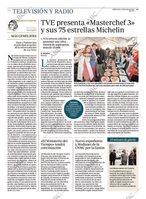 ABC MADRID 25-03-2015 página 84