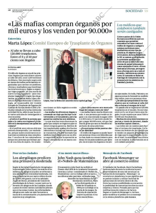 ABC MADRID 26-03-2015 página 59