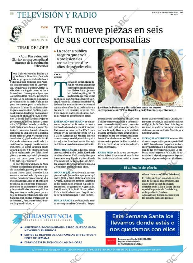 ABC MADRID 26-03-2015 página 86