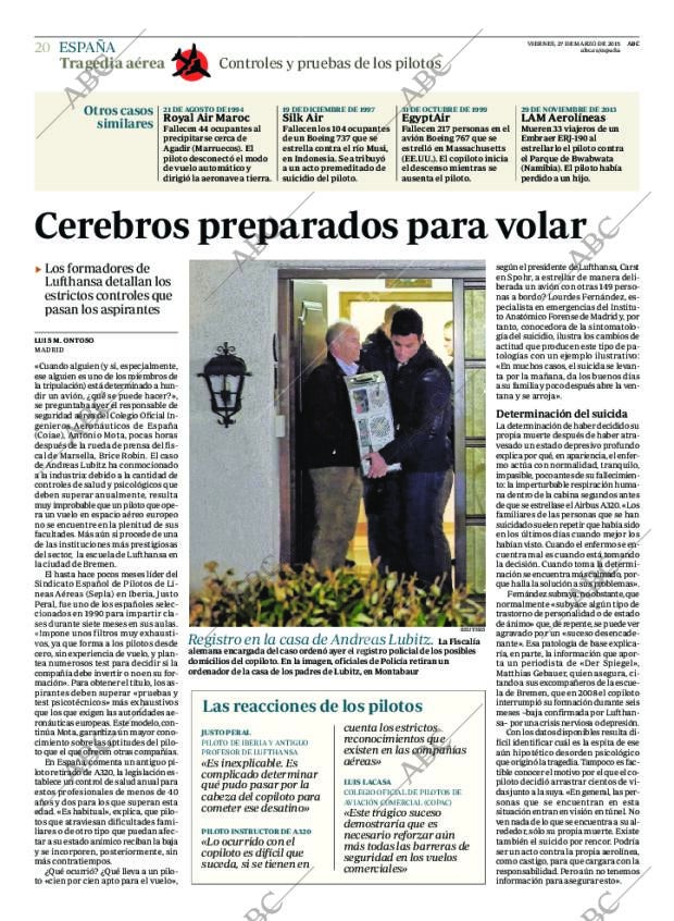 ABC MADRID 27-03-2015 página 20