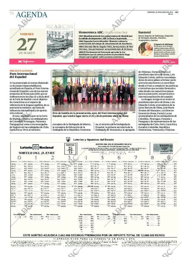 ABC MADRID 27-03-2015 página 74