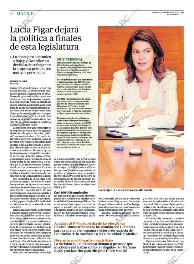 ABC MADRID 27-03-2015 página 84