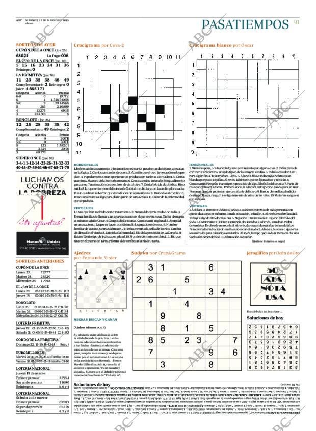 ABC MADRID 27-03-2015 página 91