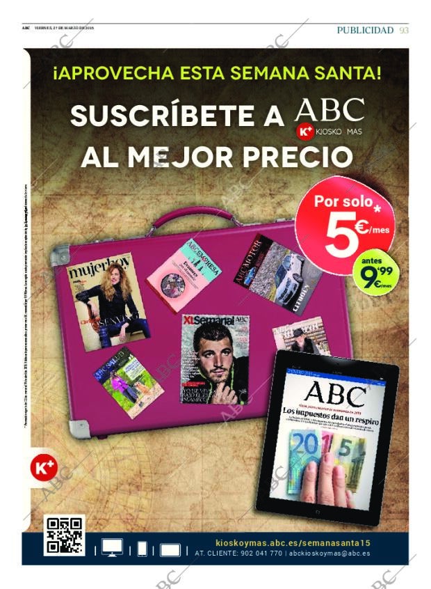 ABC MADRID 27-03-2015 página 93