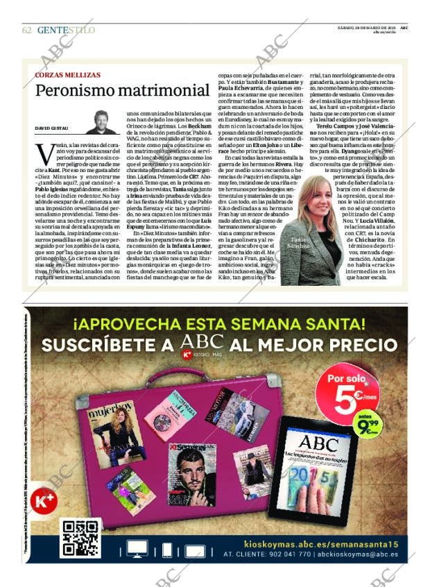 ABC MADRID 28-03-2015 página 62