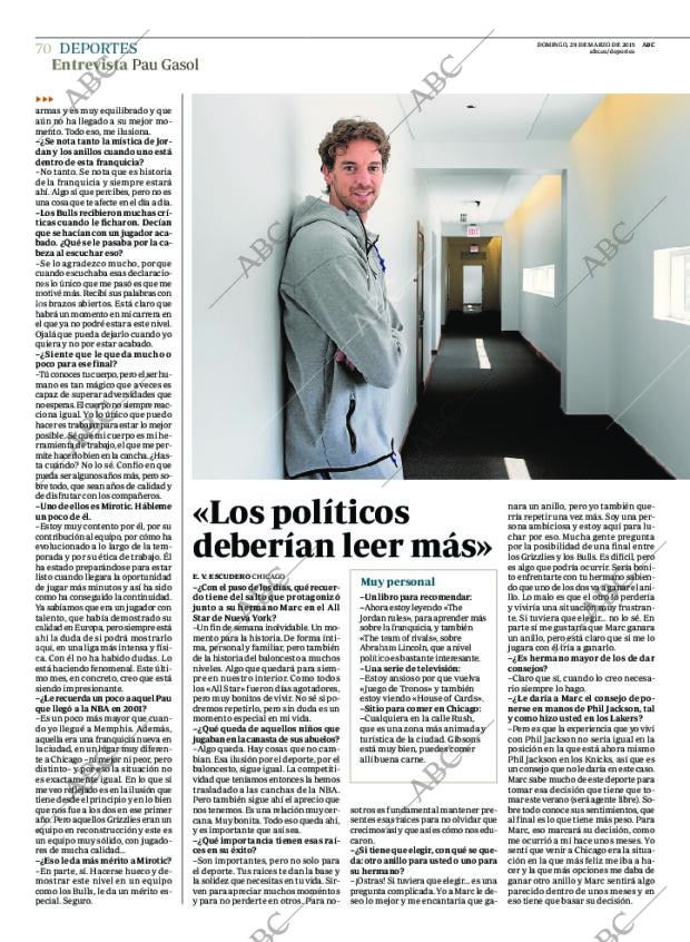 ABC MADRID 29-03-2015 página 70
