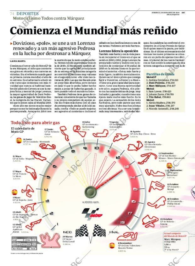 ABC MADRID 29-03-2015 página 74