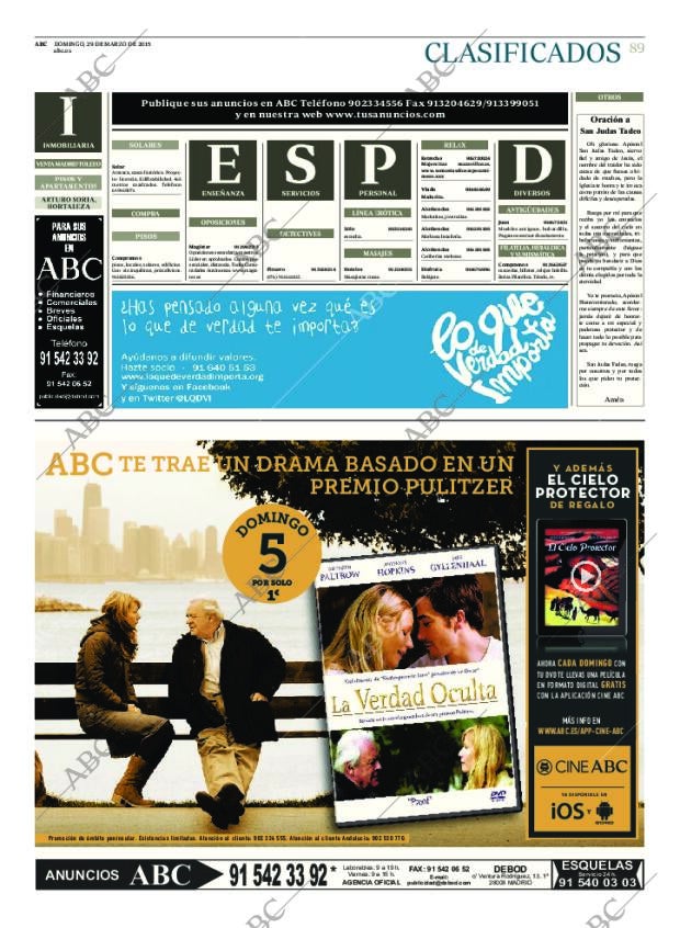 ABC MADRID 29-03-2015 página 89