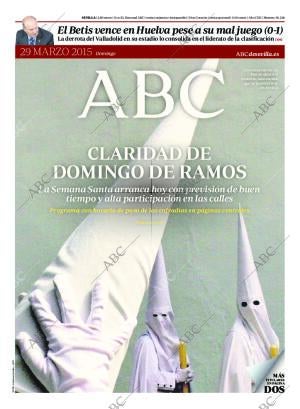 ABC SEVILLA 29-03-2015 página 1
