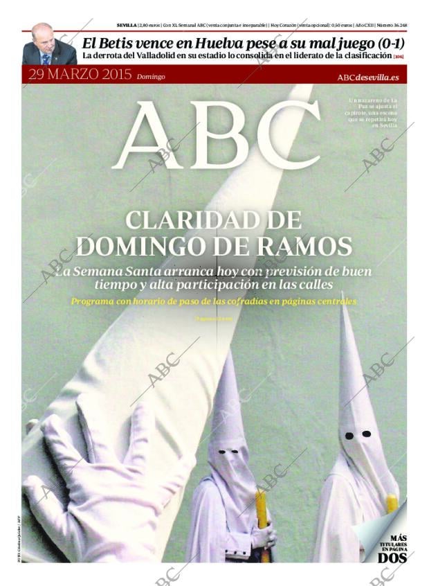 ABC SEVILLA 29-03-2015 página 1