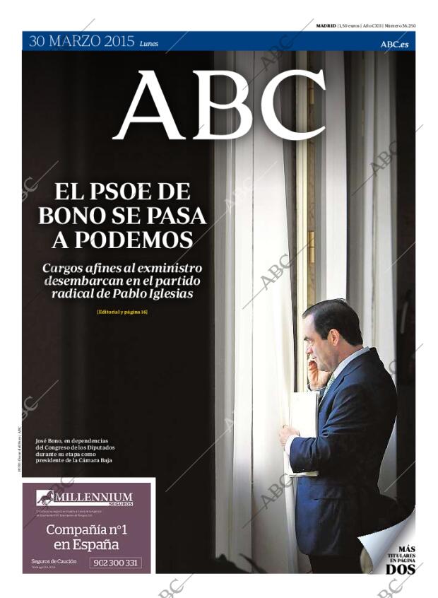 ABC MADRID 30-03-2015 página 1