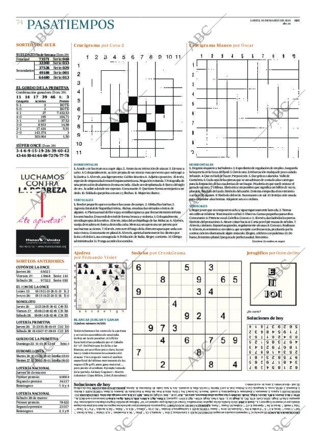 ABC MADRID 30-03-2015 página 74