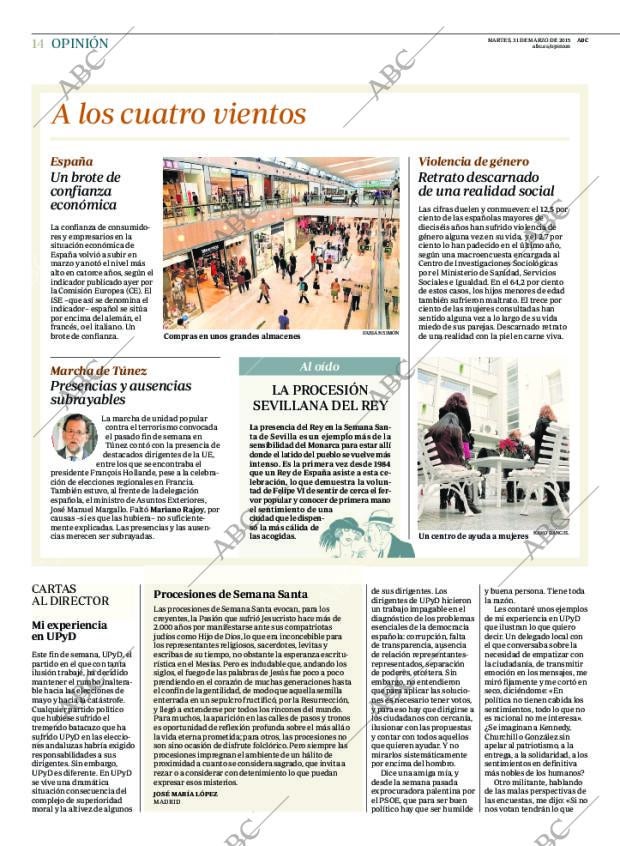 ABC MADRID 31-03-2015 página 14