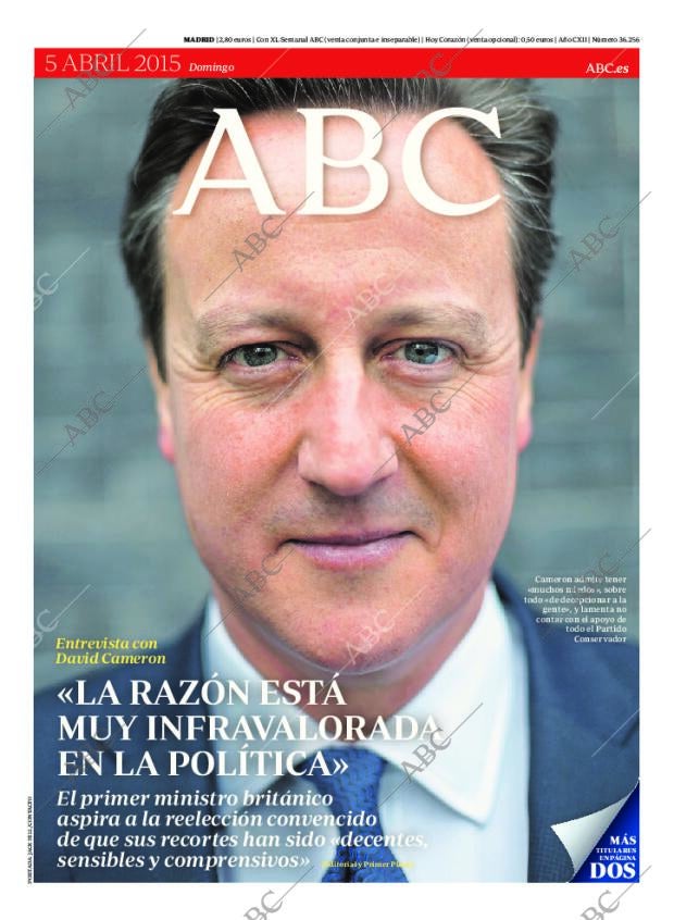 ABC MADRID 05-04-2015 página 1