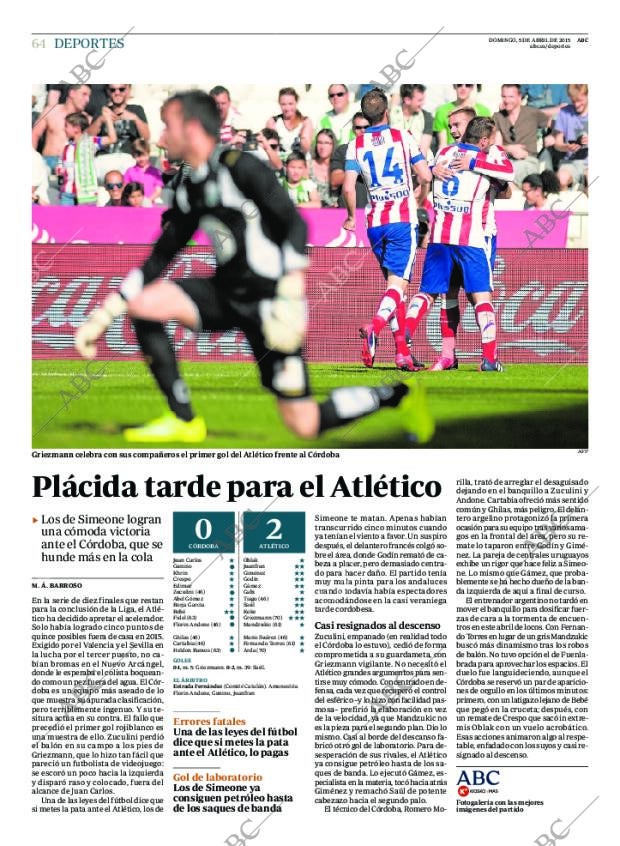 ABC MADRID 05-04-2015 página 64