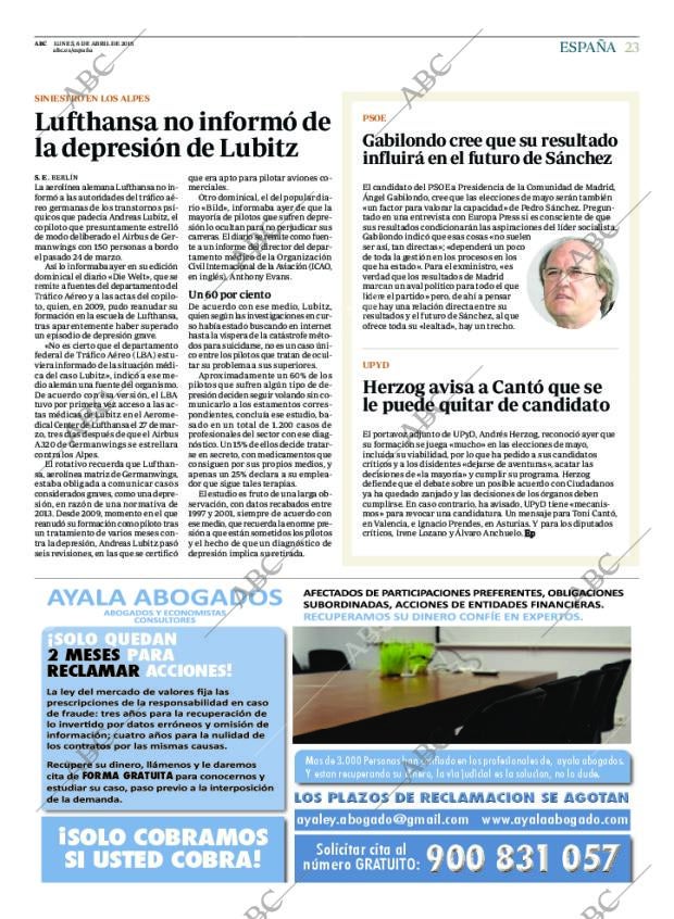 ABC MADRID 06-04-2015 página 23