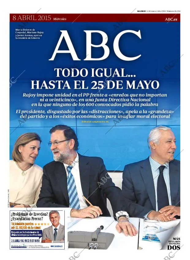 ABC MADRID 08-04-2015 página 1