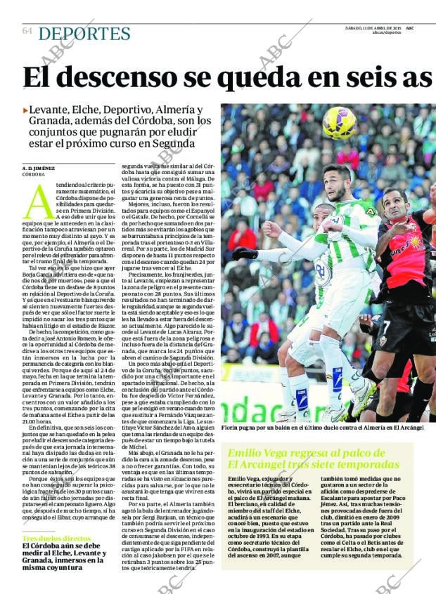 ABC CORDOBA 11-04-2015 página 64