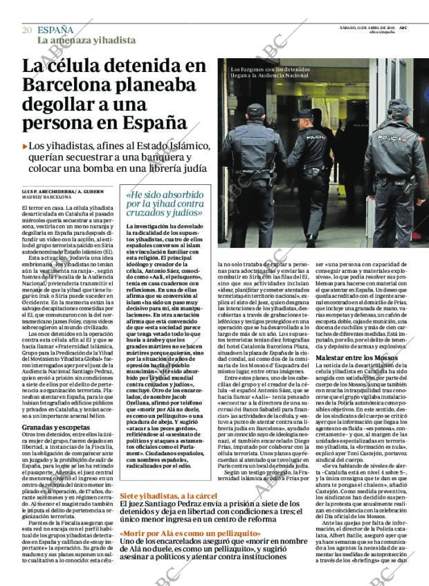 ABC MADRID 11-04-2015 página 20
