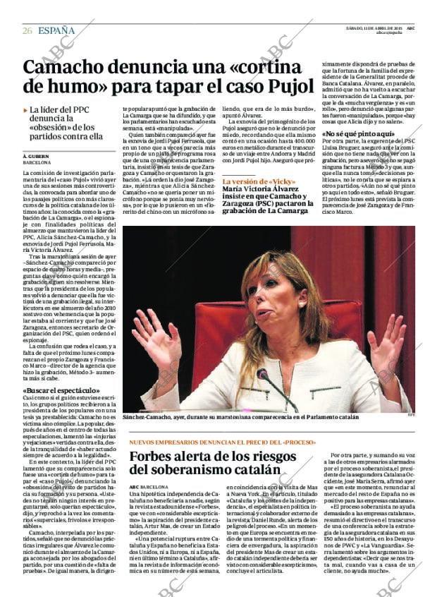 ABC MADRID 11-04-2015 página 26
