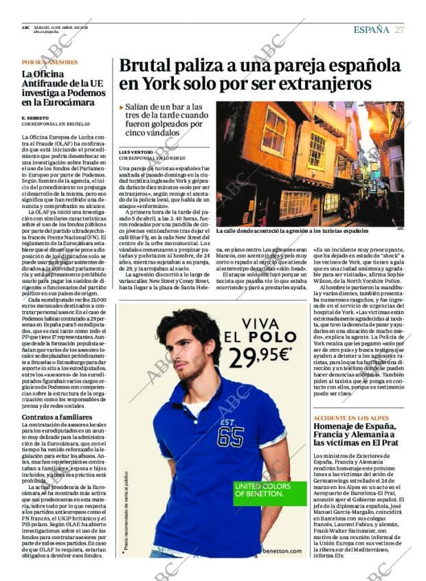 ABC MADRID 11-04-2015 página 27